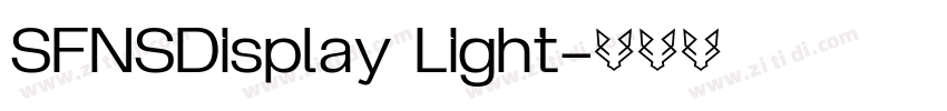 SFNSDisplay Light字体转换
